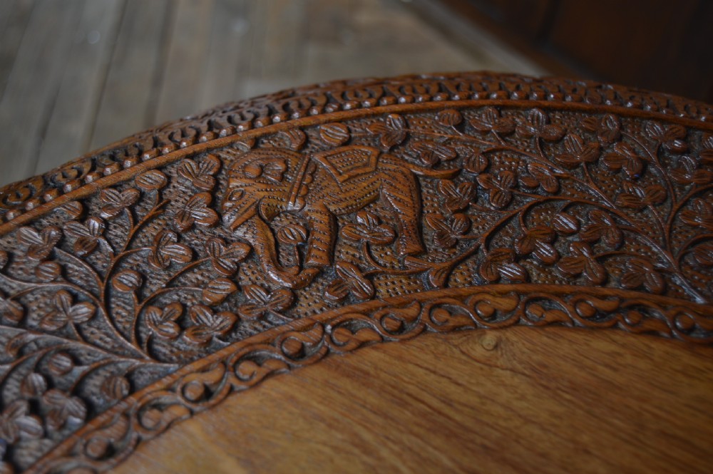 Victorian Burmese Padouk Tilt Top table View XII