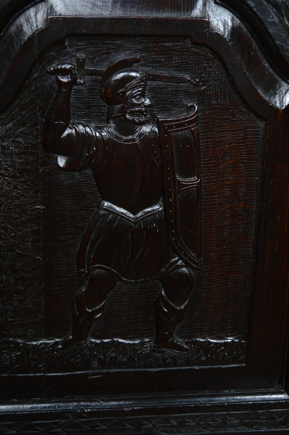 18th Century Oak Hall Seat/ Settle View VI
