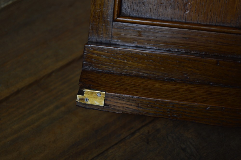 Edwardian oak writing box / cabinet View VIII