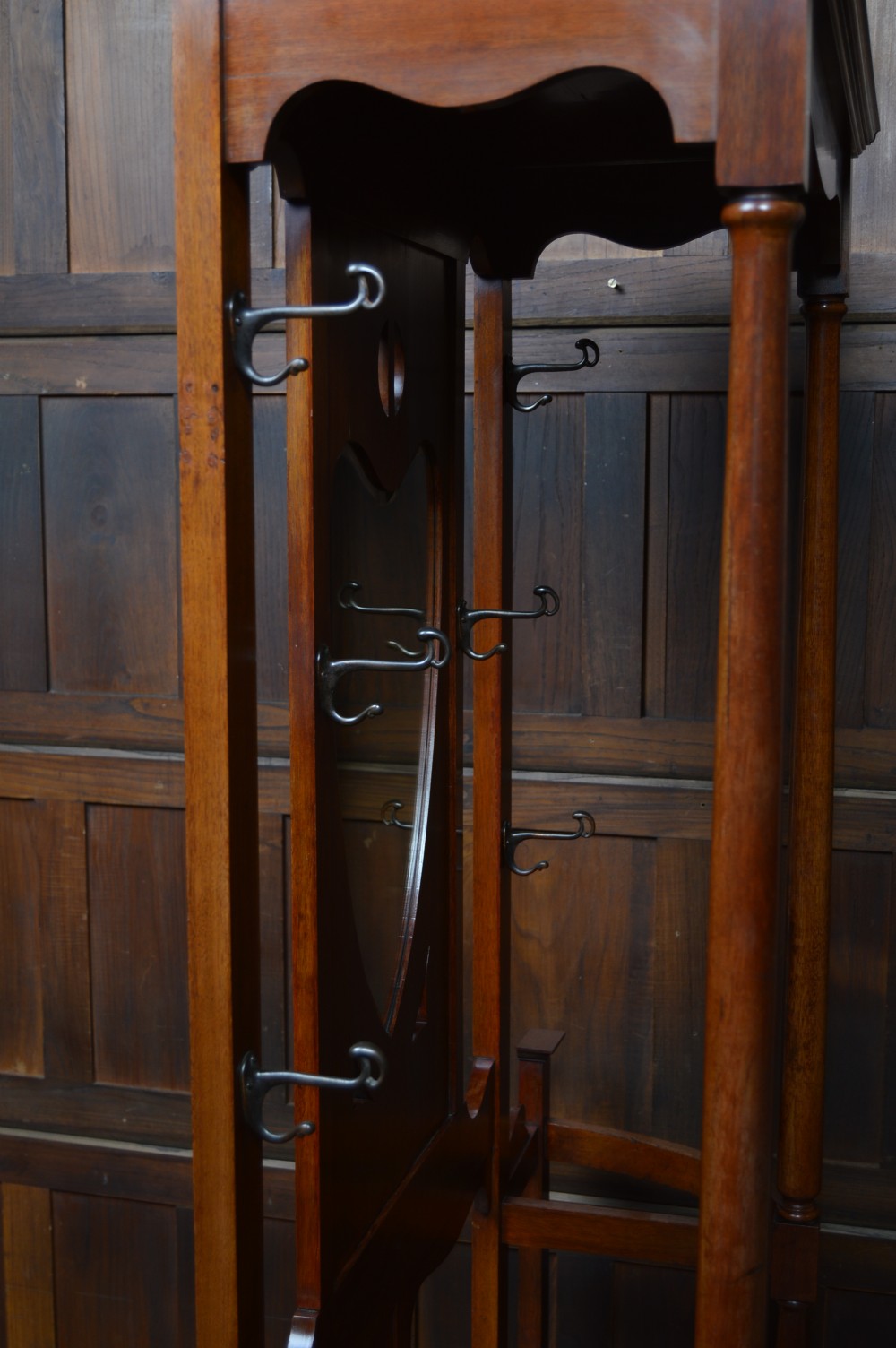 Arts and Crafts Mahogany Hallstand View XII