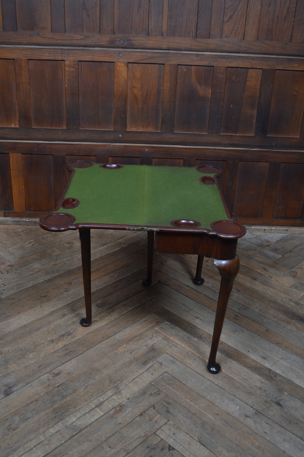 Mahogany Fold-over Card/ Game Table View XI