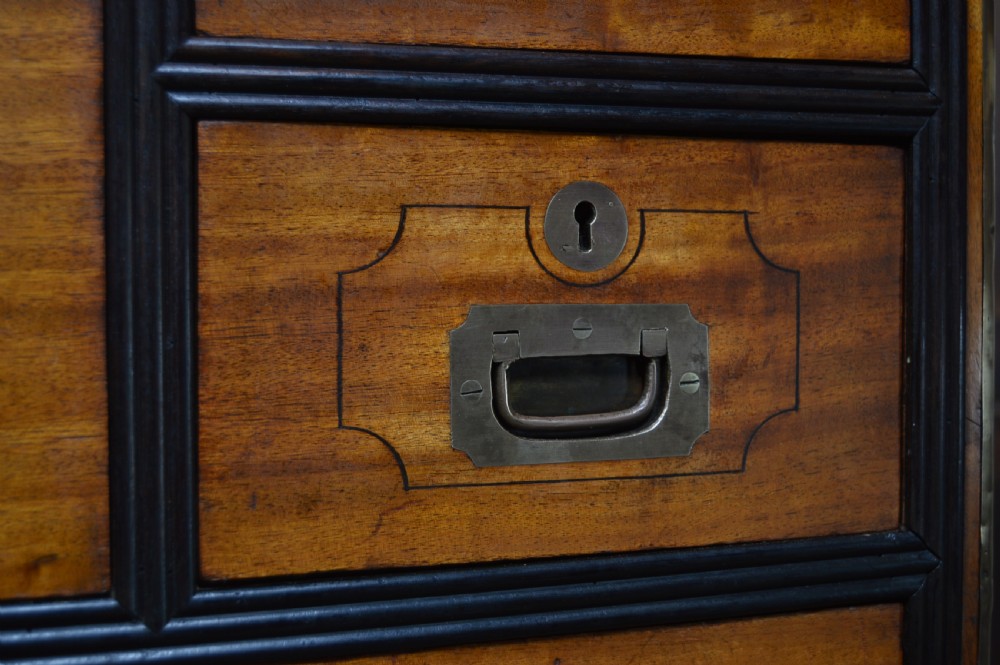 Camphor Wood Campaign Secretaire Chest  View VI
