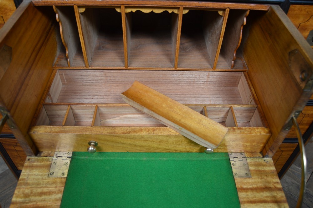 Camphor Wood Campaign Secretaire Chest  View XIII