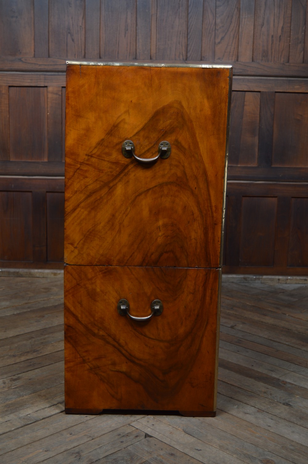 Camphor Wood Campaign Secretaire Chest  View XXI