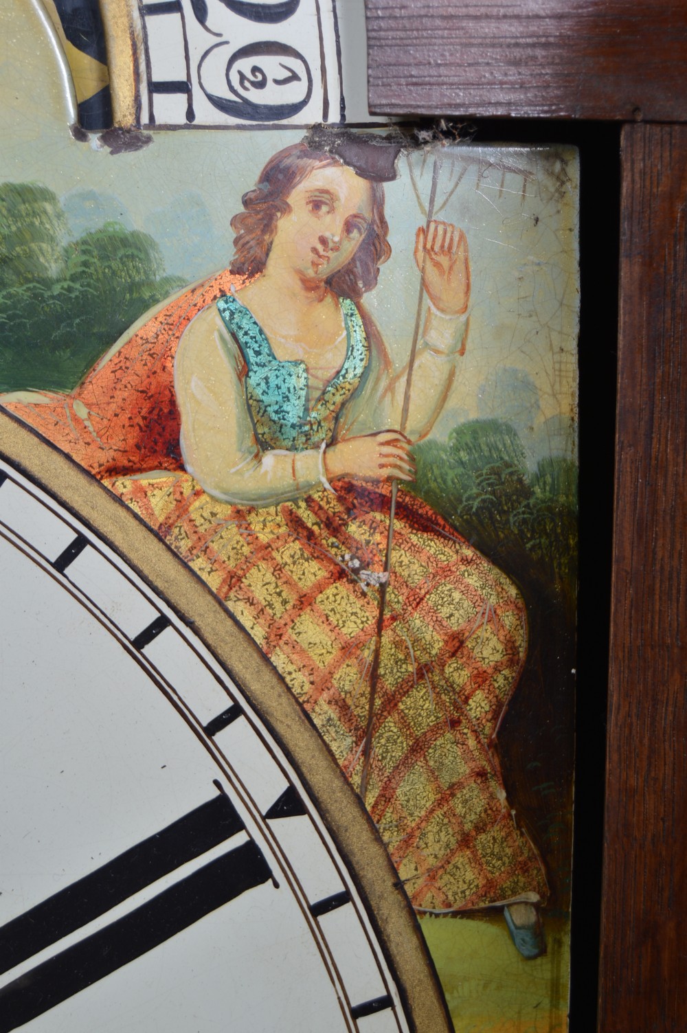 H Butterworth Mahogany Long Case/ Grandfather Clock View XII