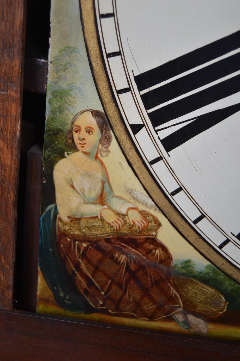 H Butterworth Mahogany Long Case/ Grandfather Clock View XIV
