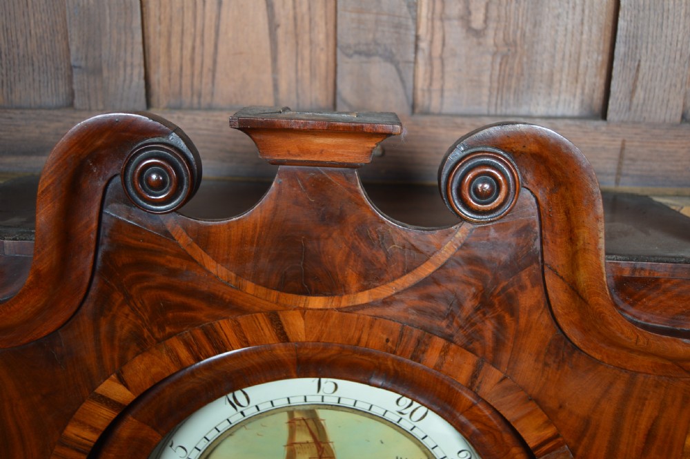 H Butterworth Mahogany Long Case/ Grandfather Clock View XIX