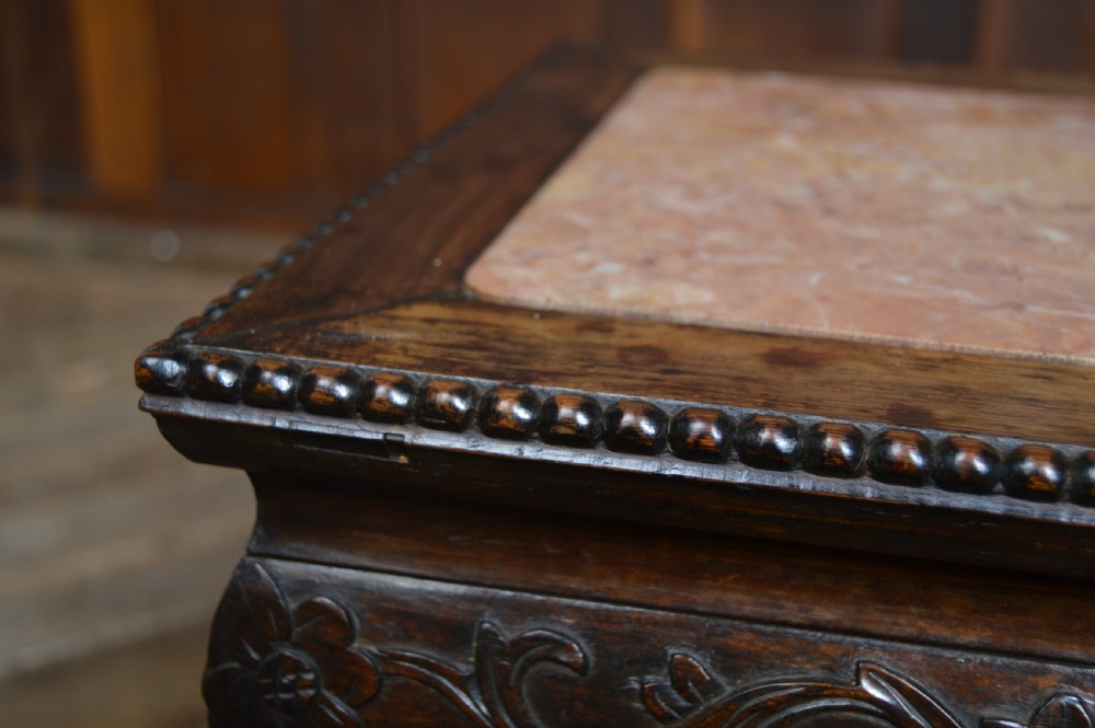 Chinese Marble Top Plant Stand View VI