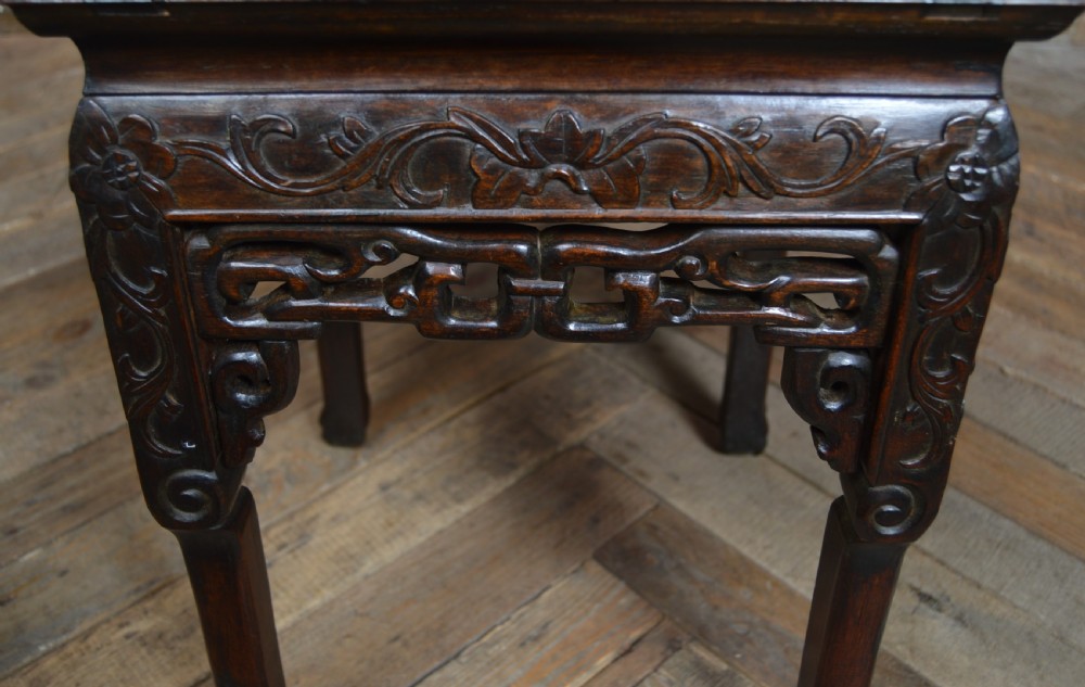 Chinese Marble Top Plant Stand View VII
