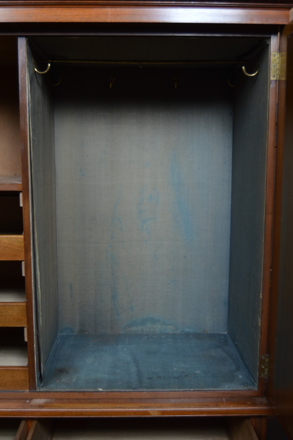 Edwardian Walnut Linen Press View VI