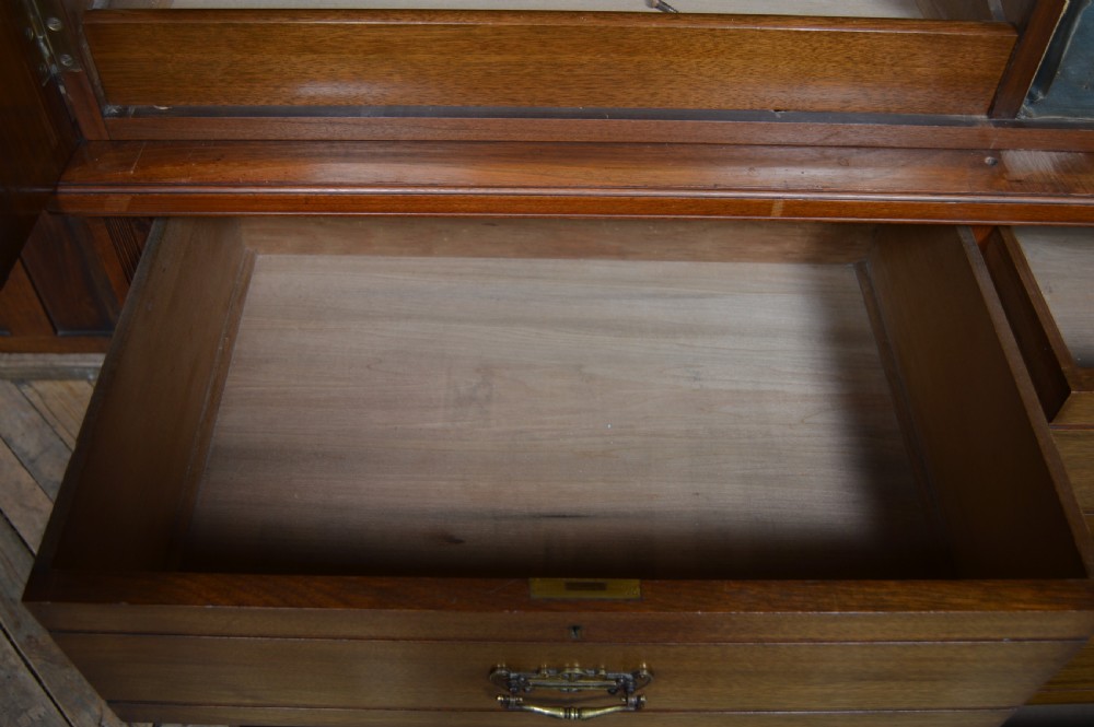 Edwardian Walnut Linen Press View XI