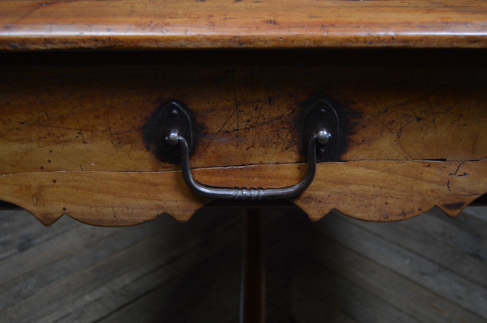 French Chestnut Farm House Kitchen Table View III