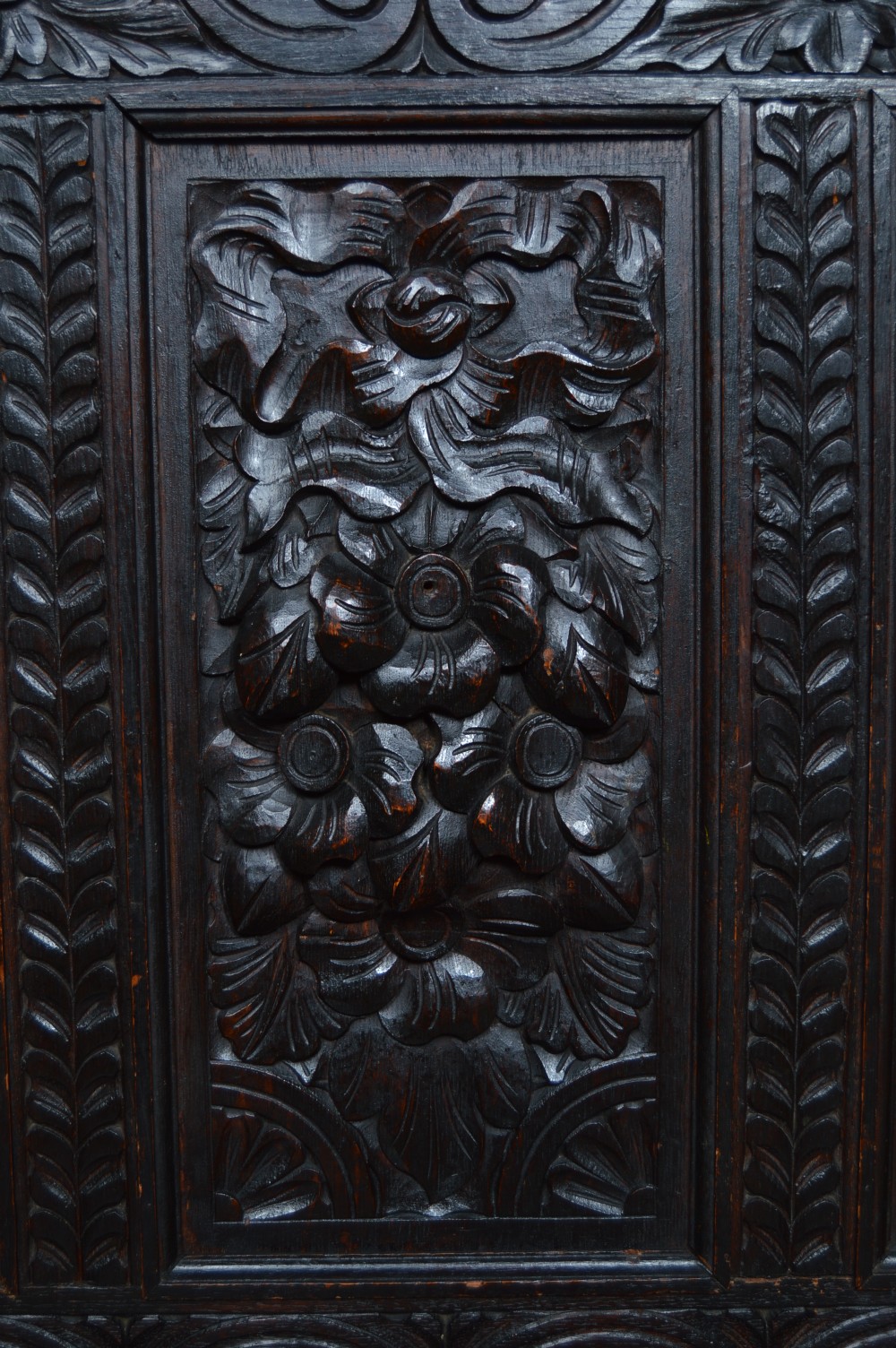 Victorian Oak Monk Bench / Settle View V