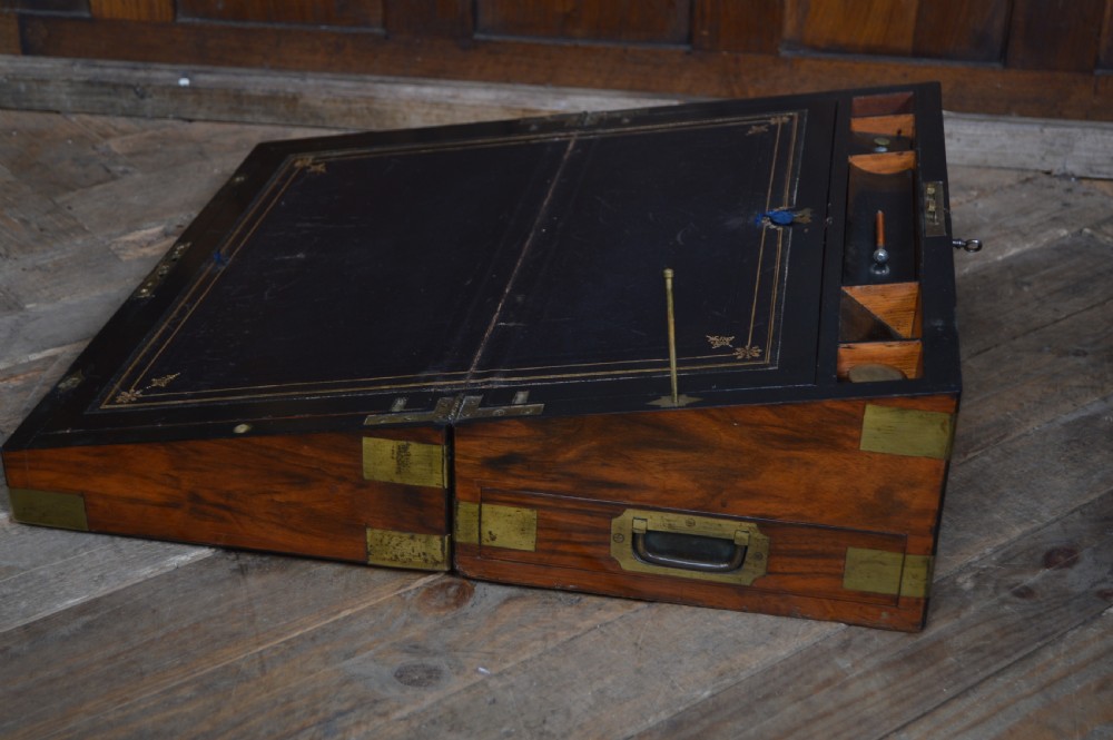 Edwardian Walnut Writing Slope View XXIII