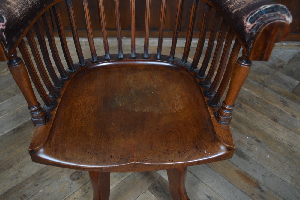 Edwardian Revolving Desk Chair View XI