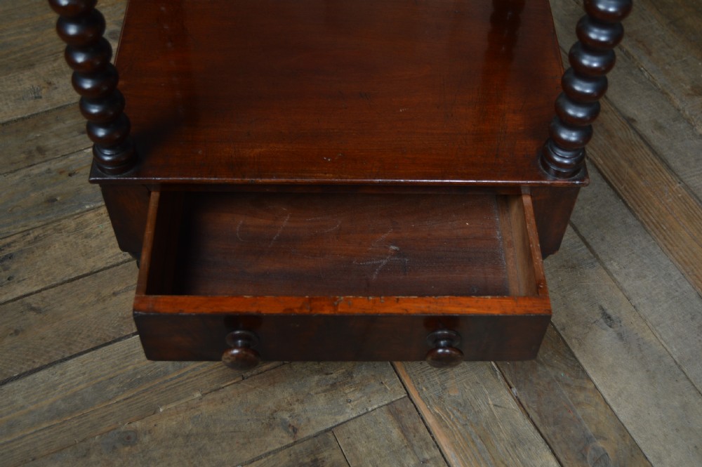 Victorian Four-Tier Mahogany Whatnot View V