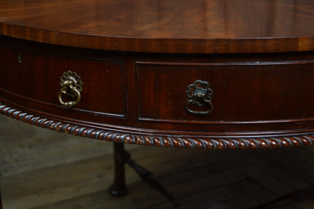 Edwardian Mahogany Drum Table View III