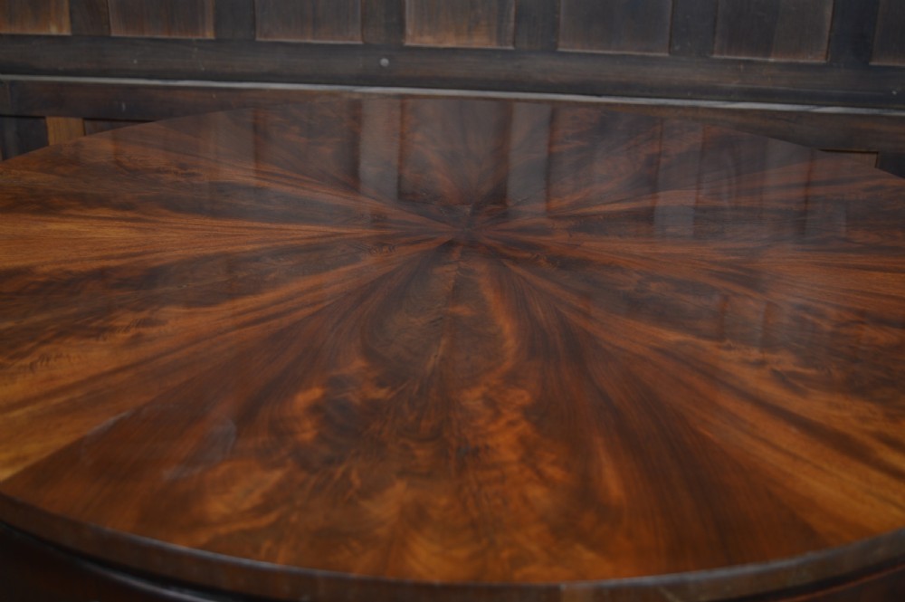 Edwardian Mahogany Drum Table View XI