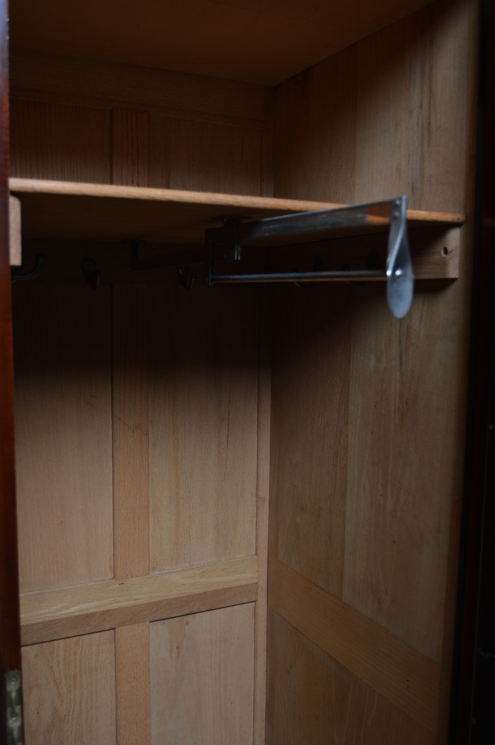 Edwardian Mahogany Wardrobe View XI