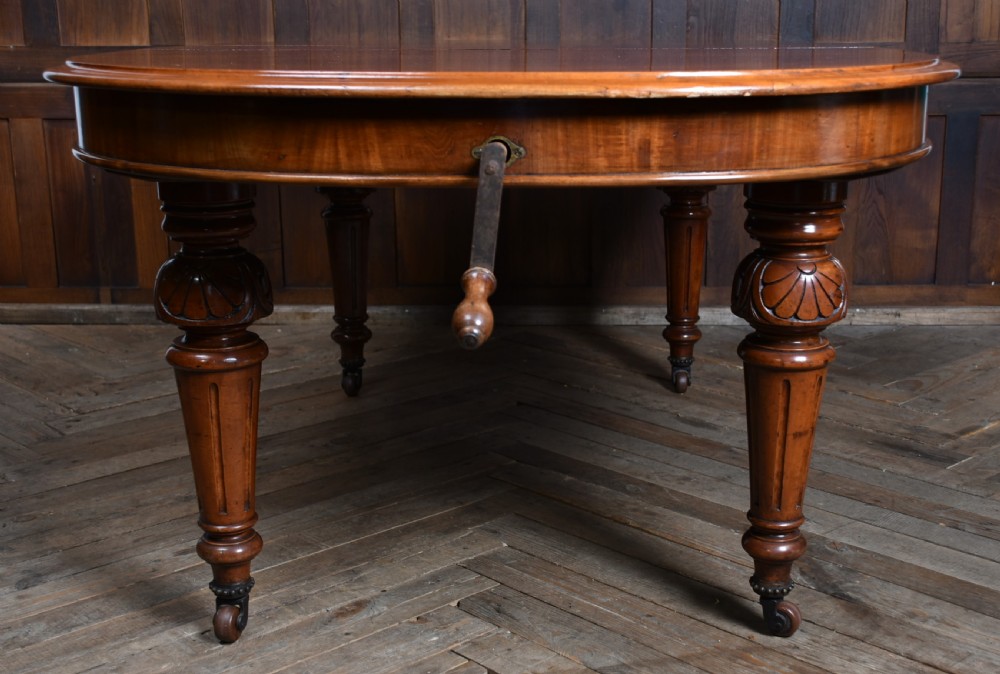 Victorian Mahogany Extending Dining Table View XI