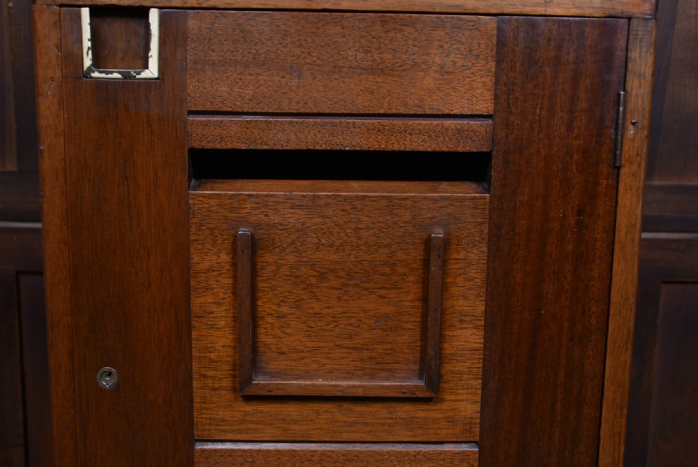 Vintage Mahogany Post Box and Stamp Vending Machine View XXI