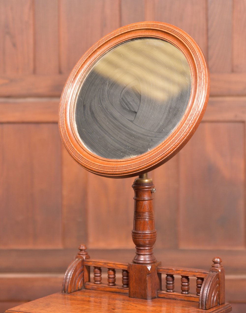 Edwardian Oak Shaving Stand View III