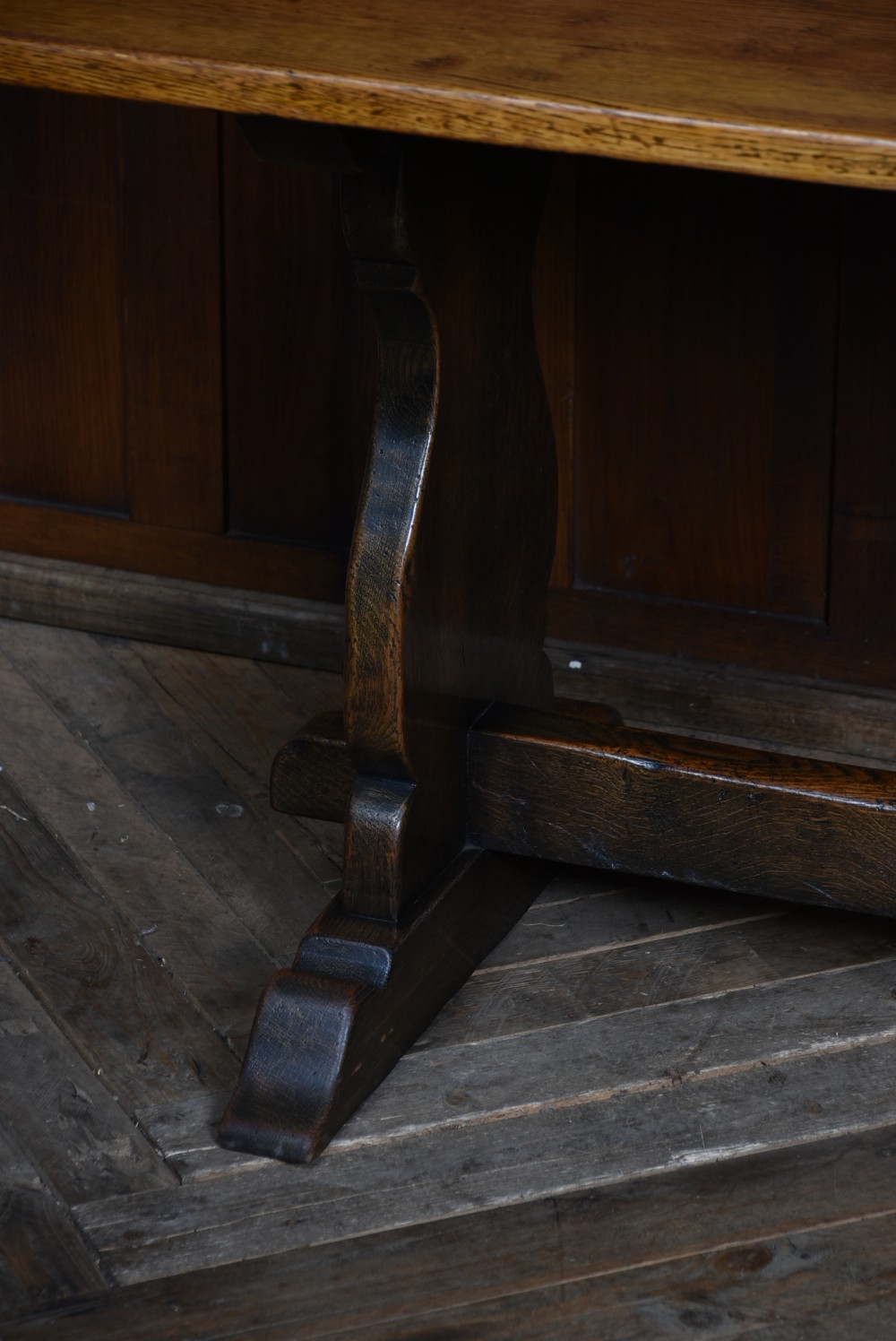 Oak Refectory Table View X