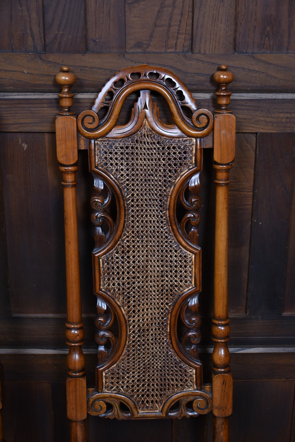 Pair of Dutch Walnut Hall chairs View III