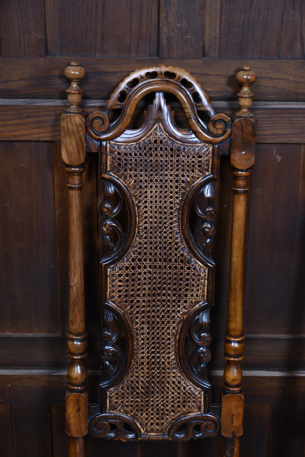 Pair of Dutch Walnut Hall chairs View IV