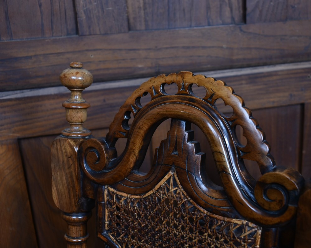 Pair of Dutch Walnut Hall chairs View IX