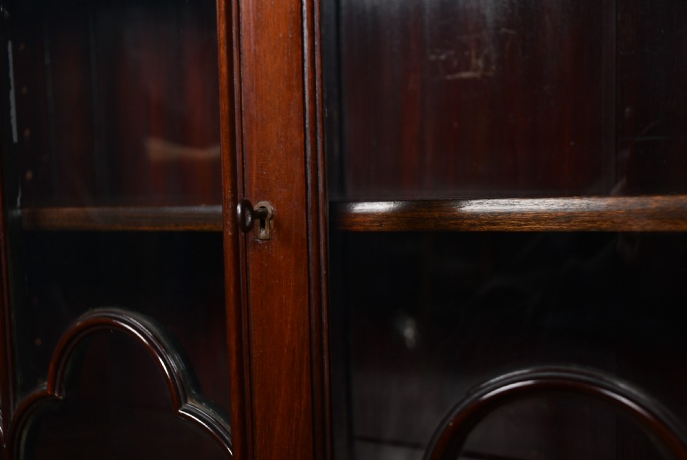Edwardian Mahogany Turner, Woodward & Co Bureau Bookcase  View V