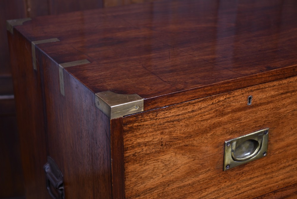 19th Century Padauk Campaign Chest  View II