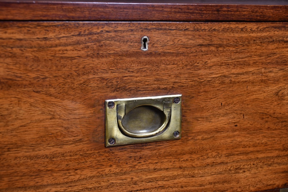19th Century Padauk Campaign Chest  View III