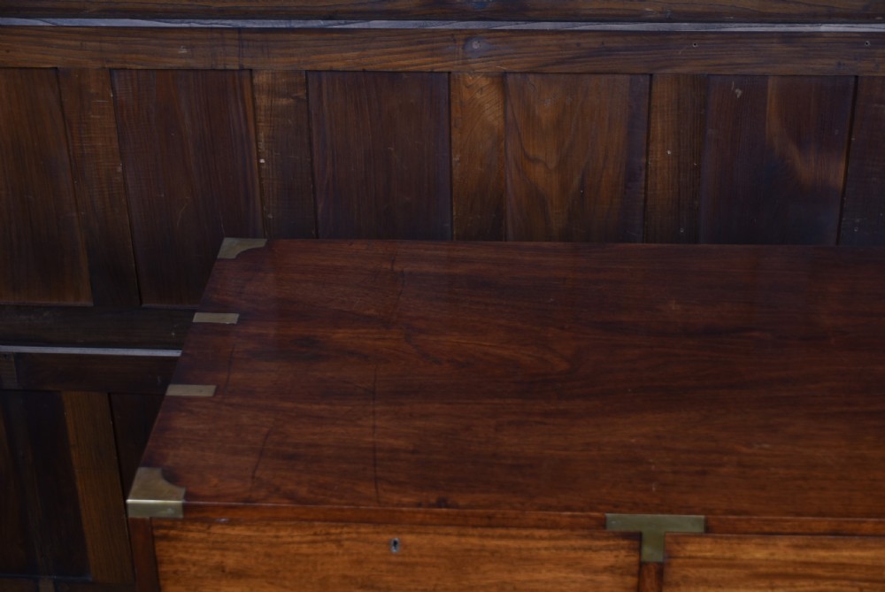 19th Century Padauk Campaign Chest  View V