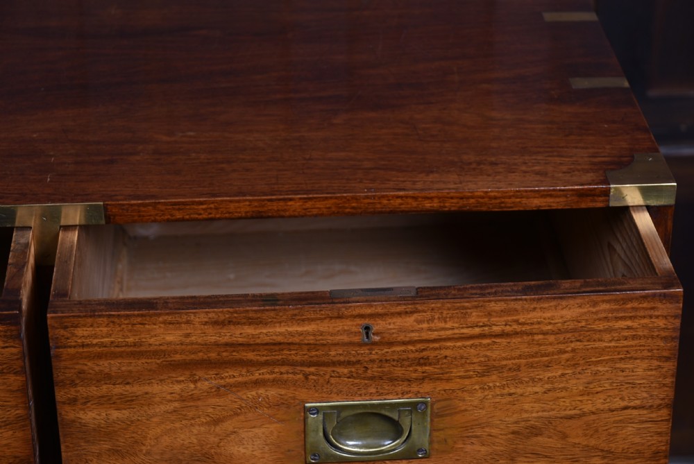 19th Century Padauk Campaign Chest  View VII