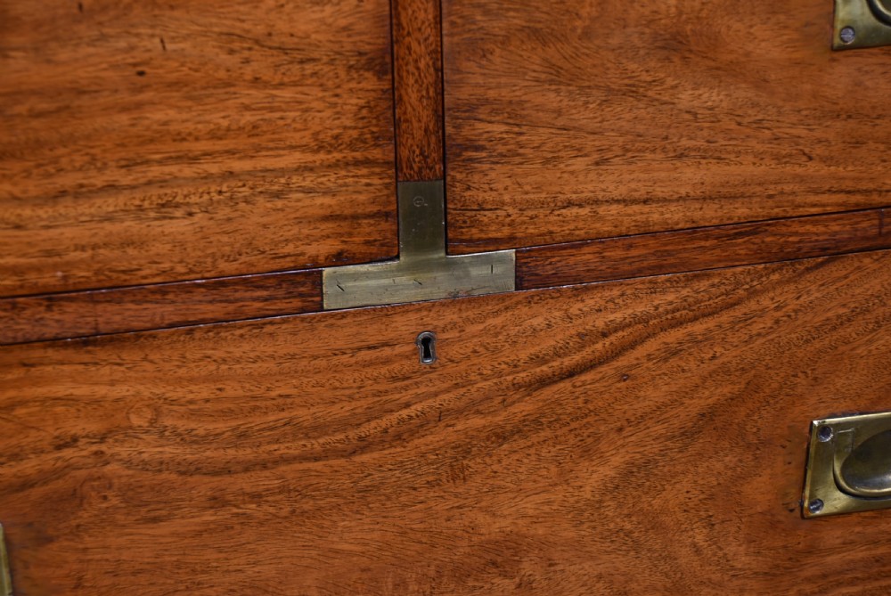 19th Century Padauk Campaign Chest  View XIII