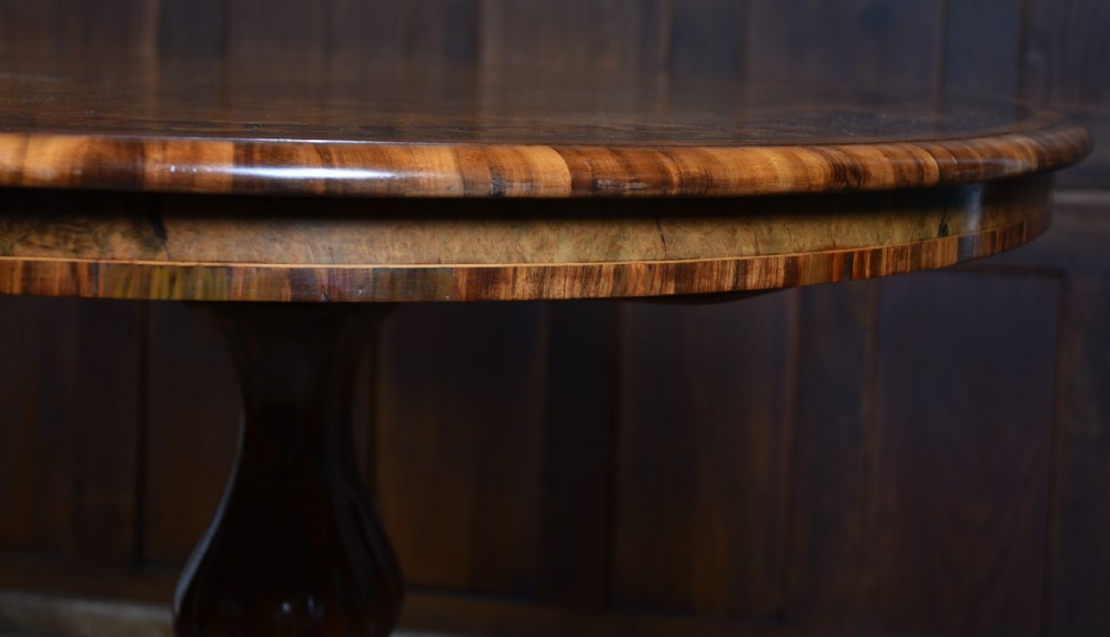 Victorian Walnut Marquetry Snap Top Table  View XVI