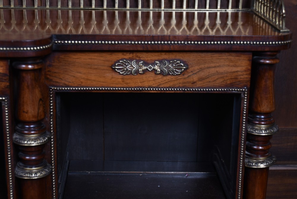 Regency Rosewood Open bookcase View V