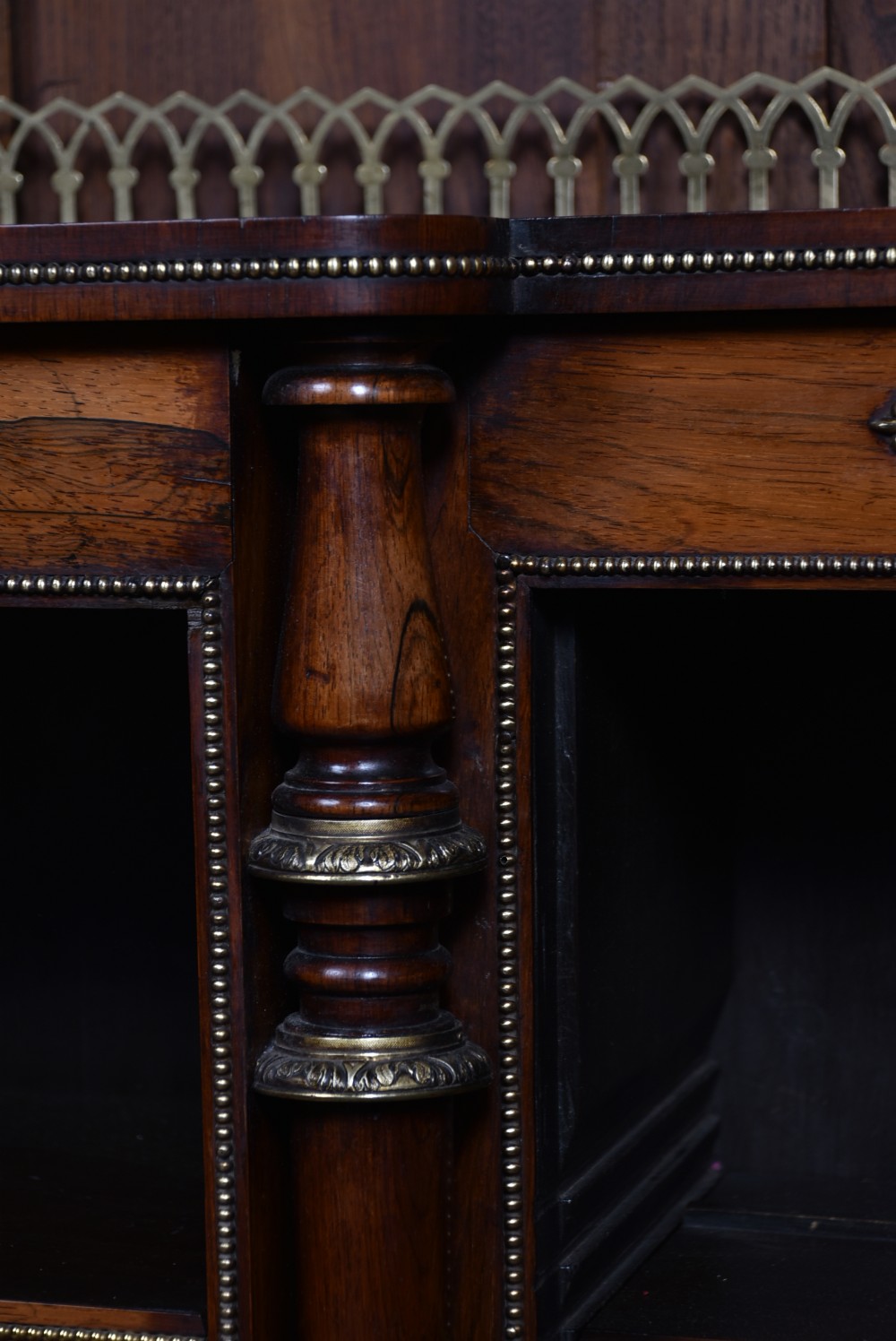 Regency Rosewood Open bookcase View VI