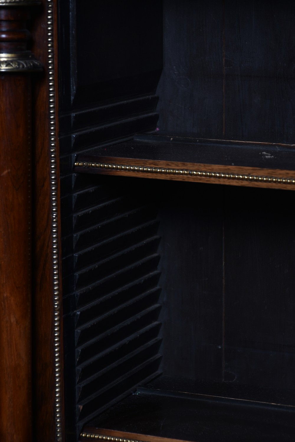Regency Rosewood Open bookcase View VIII
