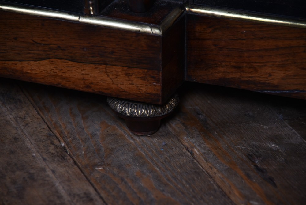 Regency Rosewood Open bookcase View IX