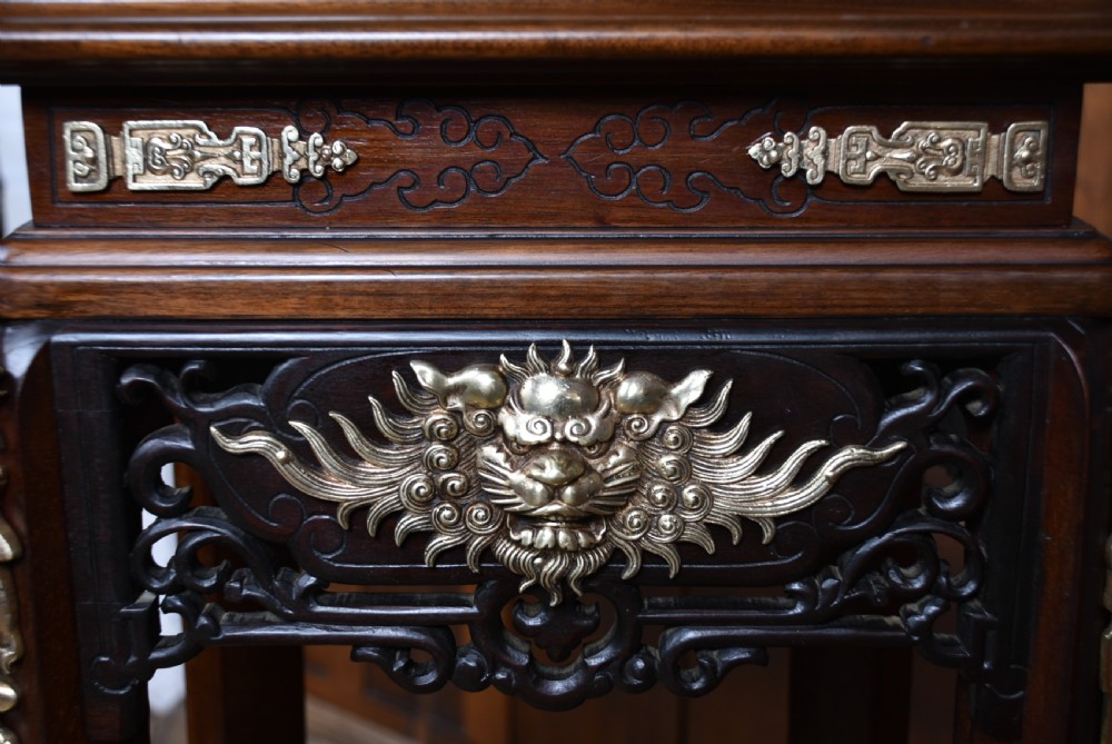 Chinese Marble Top Plant Stand View VI