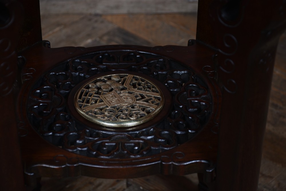 Chinese Marble Top Plant Stand View IX