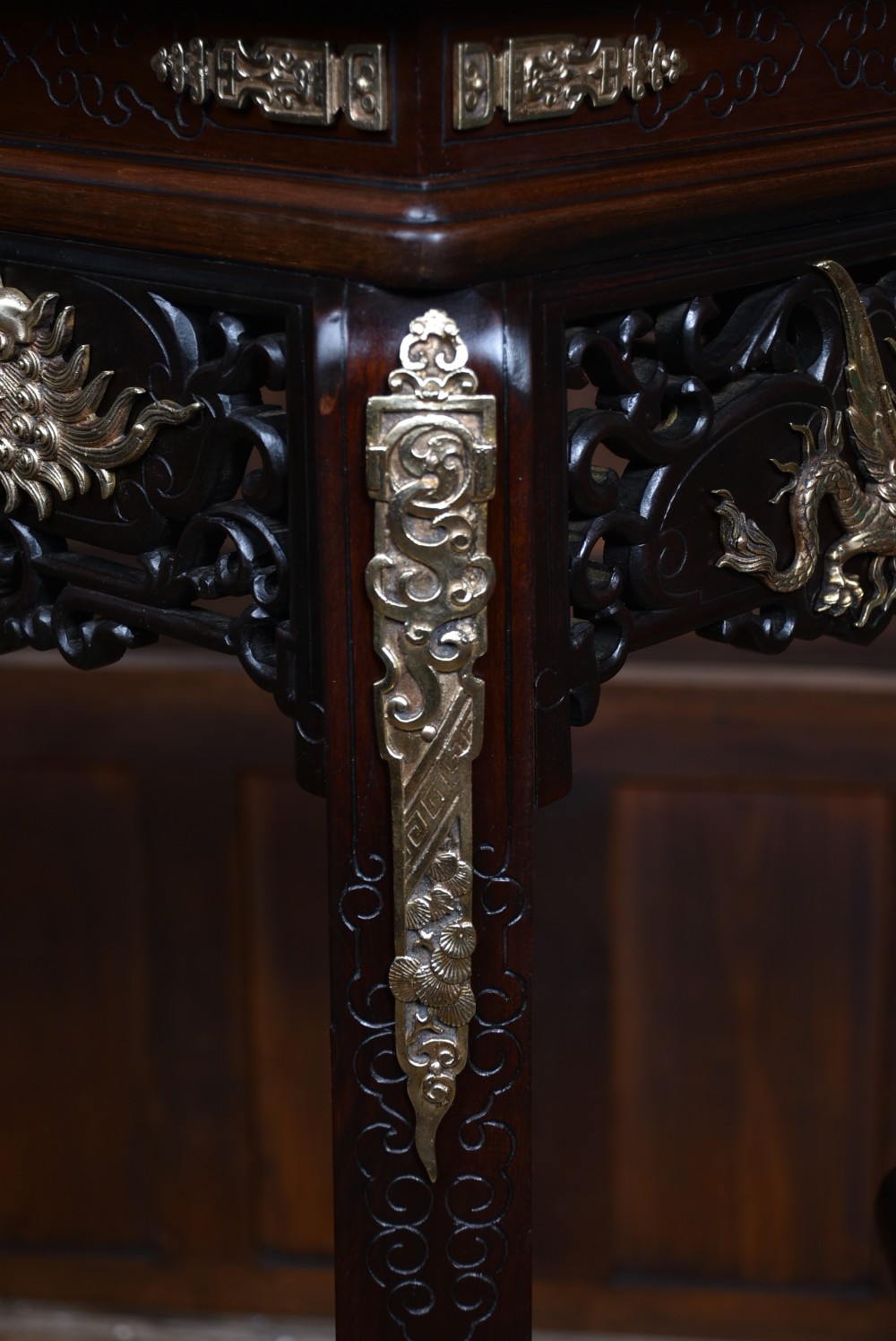 Chinese Marble Top Plant Stand View XV