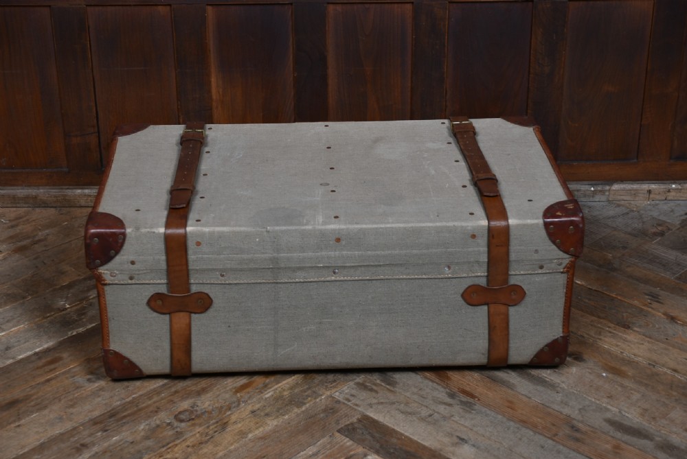 Edwardian Canvas Travel Trunk View VII