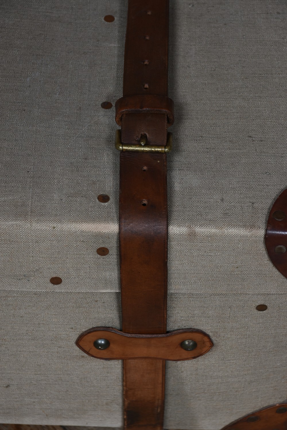 Edwardian Canvas Travel Trunk View IX