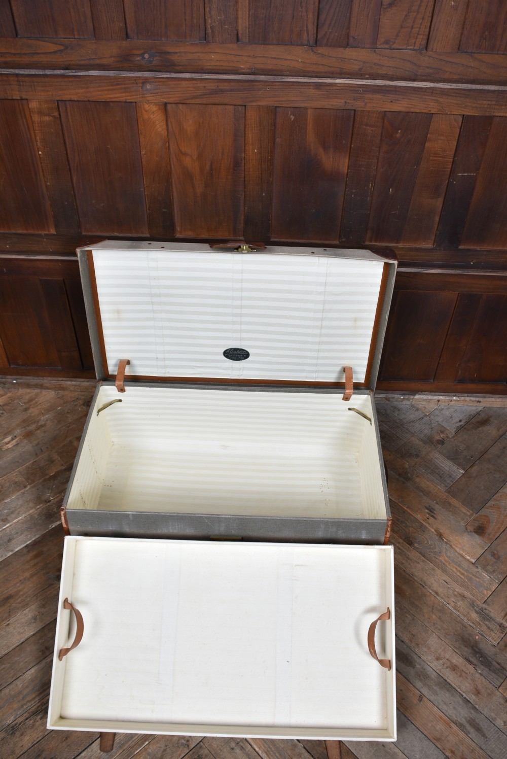 Edwardian Canvas Travel Trunk View XVI