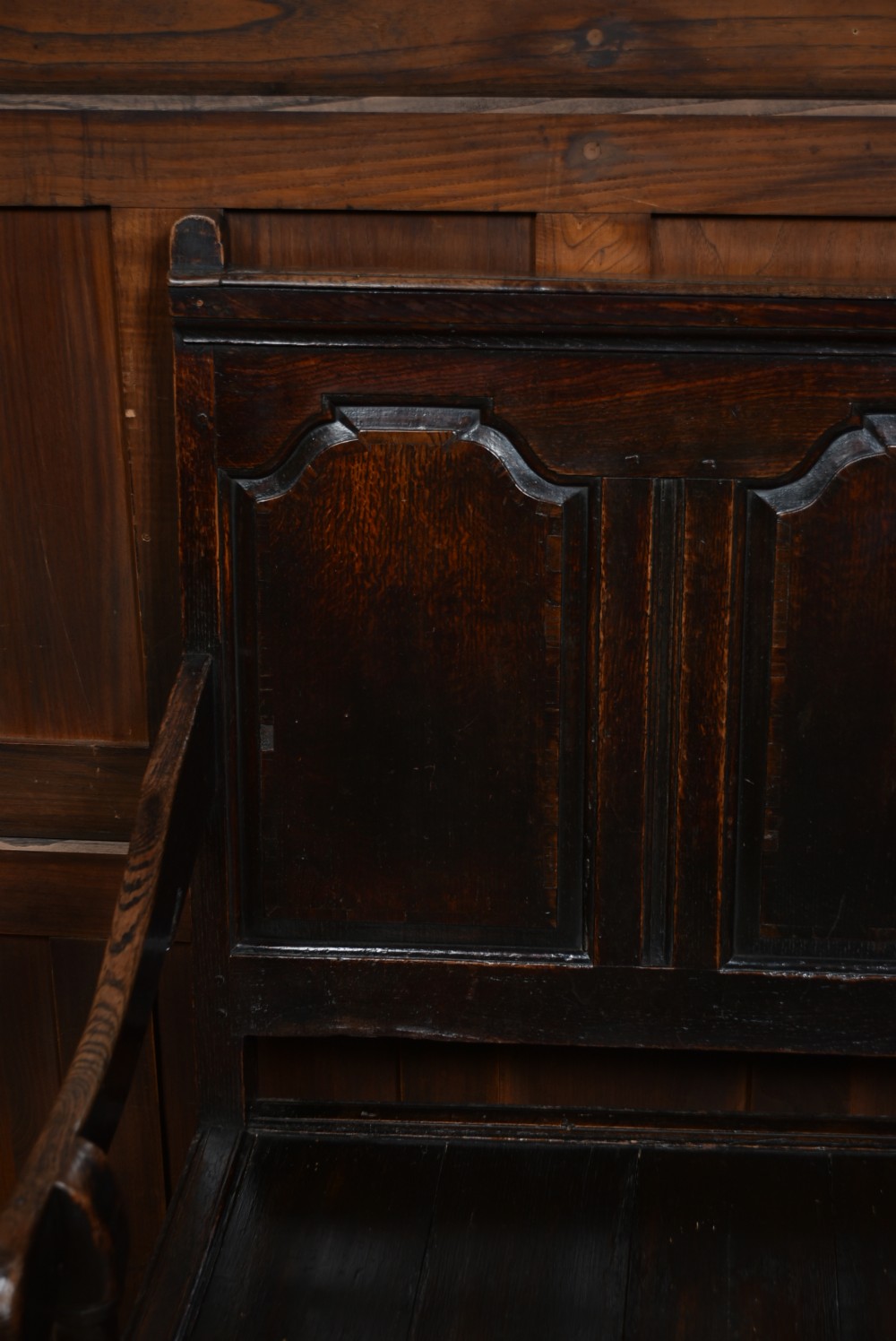 18th Century Oak Hall Bench View IV