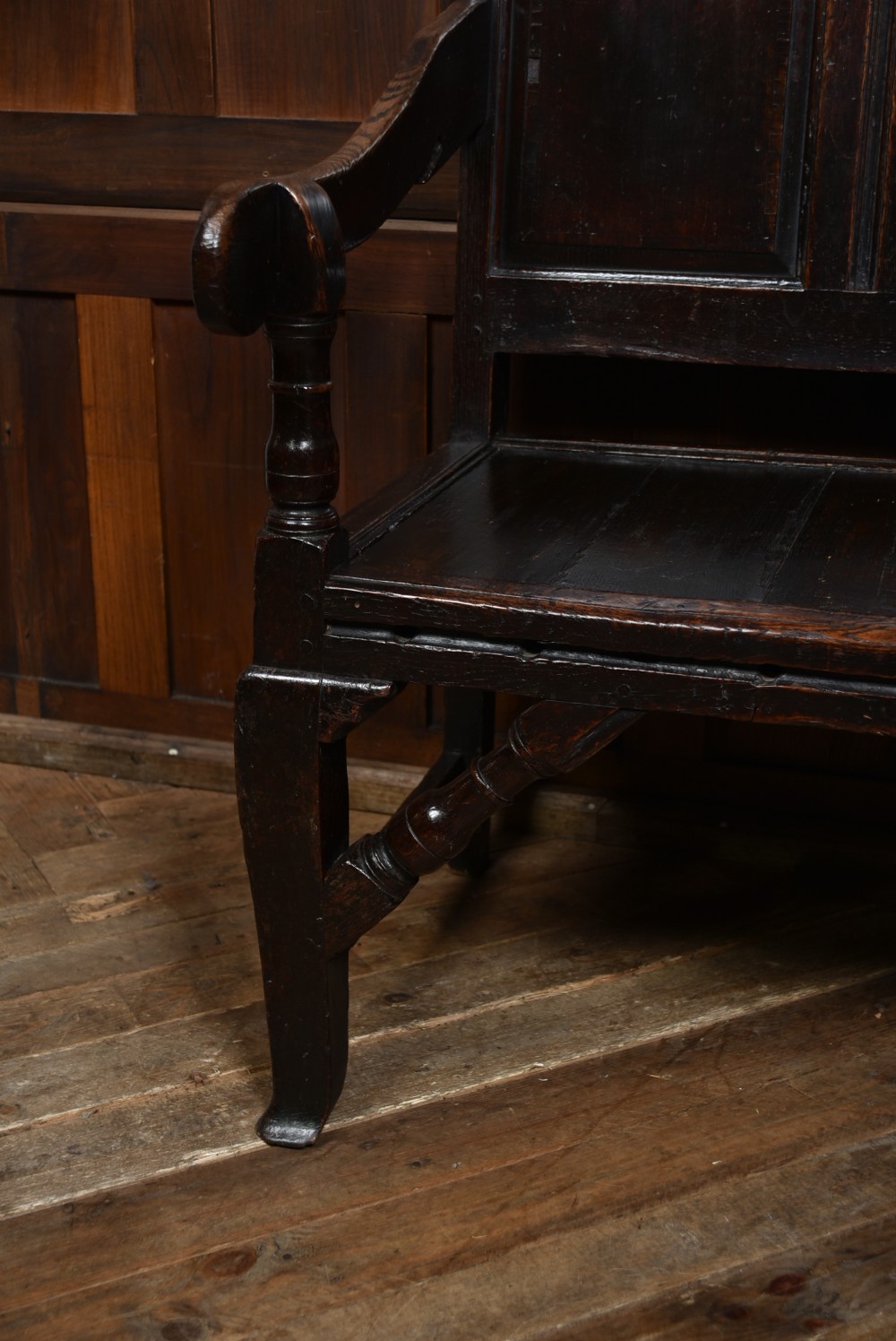 18th Century Oak Hall Bench View VI