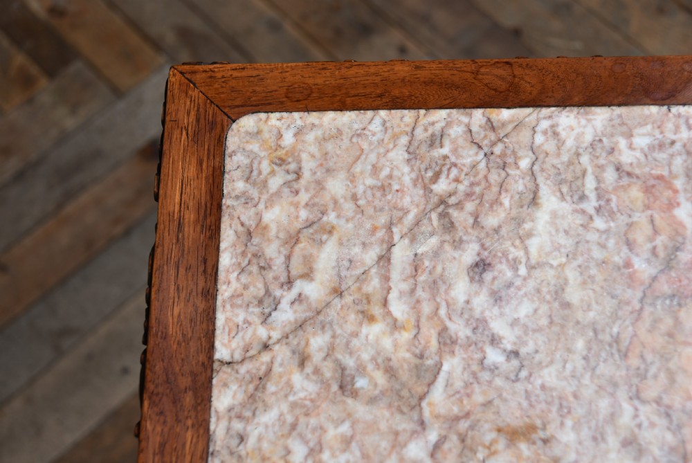 Chinese Plant / Vase Marble Top Stand View XII
